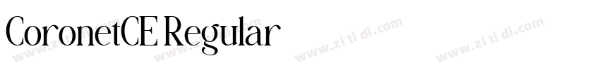 CoronetCE Regular字体转换